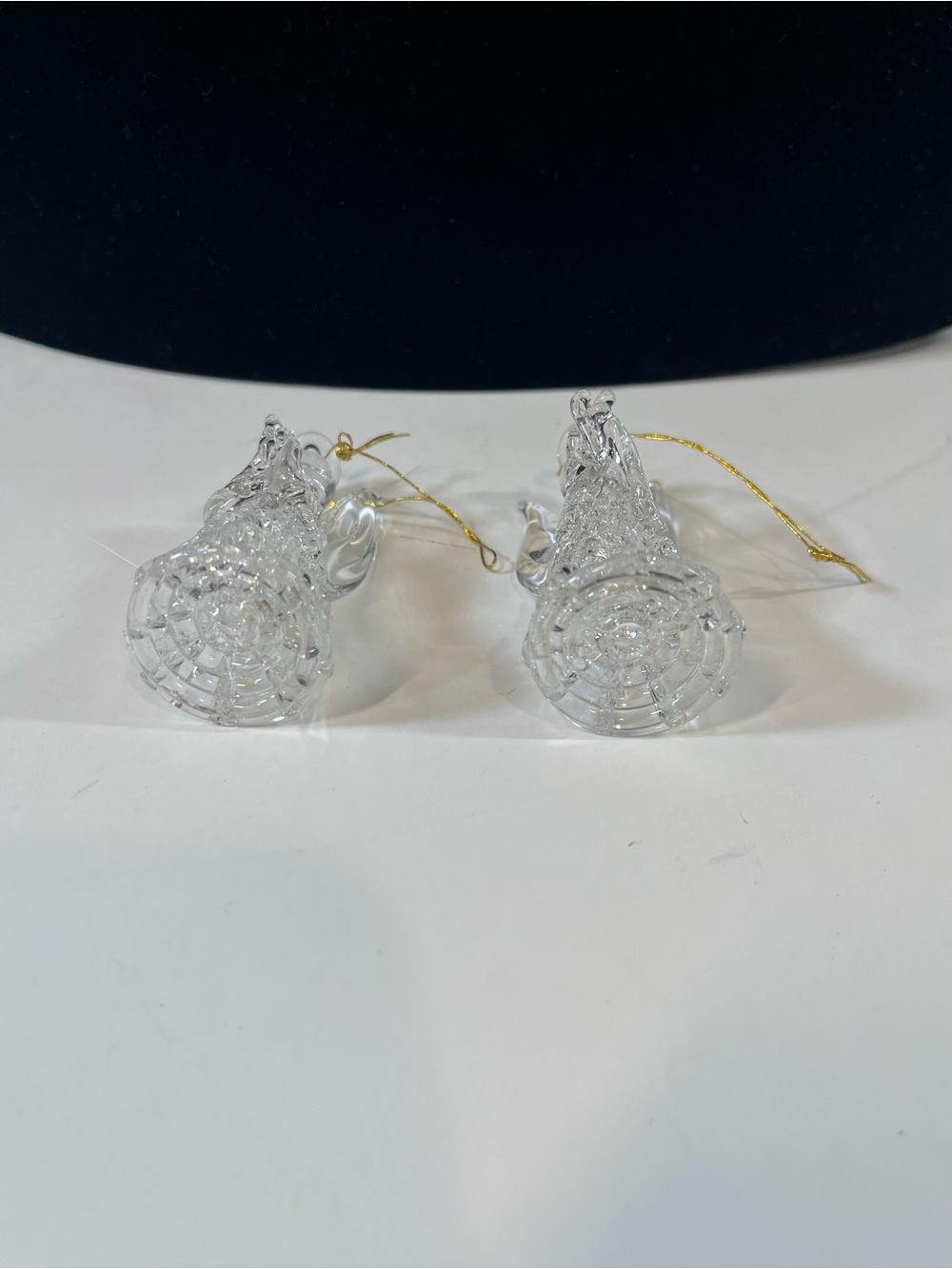 Two Vintage Spun Glass Angel Ornaments - Picture 3 of 4